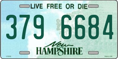 NH license plate 3796684