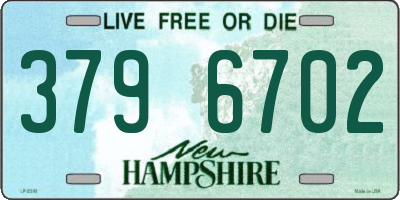 NH license plate 3796702