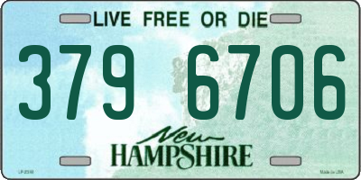 NH license plate 3796706