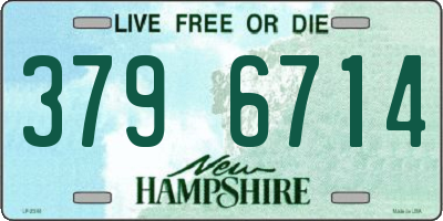 NH license plate 3796714
