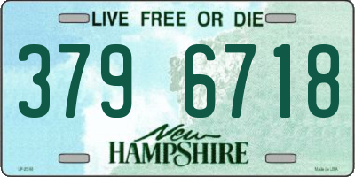 NH license plate 3796718