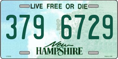NH license plate 3796729