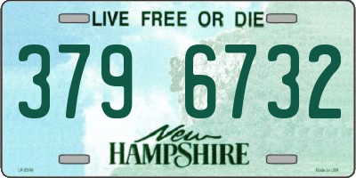 NH license plate 3796732