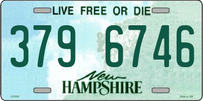 NH license plate 3796746