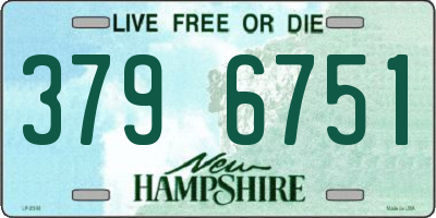 NH license plate 3796751