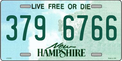 NH license plate 3796766