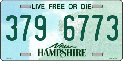 NH license plate 3796773