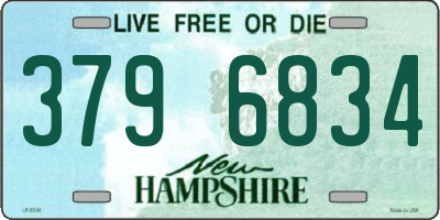 NH license plate 3796834