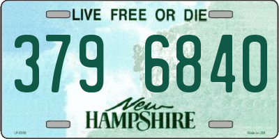 NH license plate 3796840