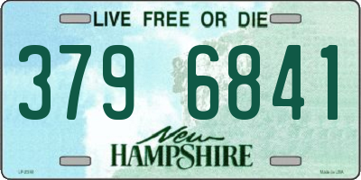 NH license plate 3796841