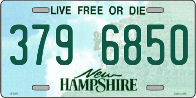 NH license plate 3796850