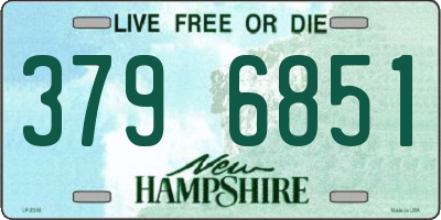 NH license plate 3796851