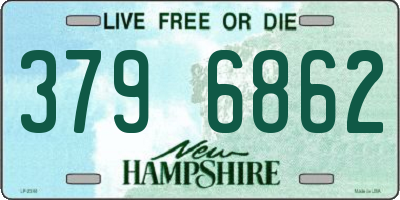 NH license plate 3796862
