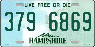 NH license plate 3796869