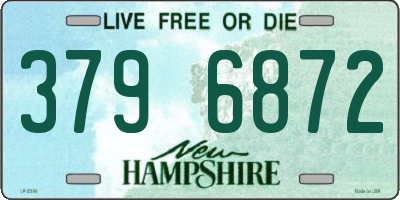 NH license plate 3796872
