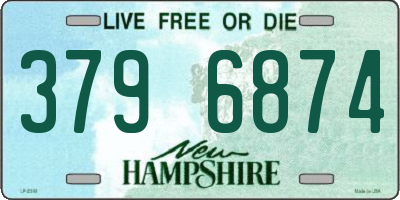 NH license plate 3796874