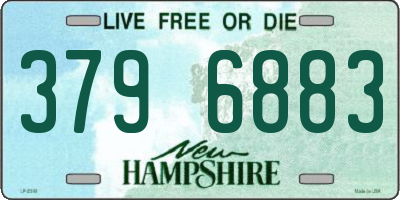 NH license plate 3796883