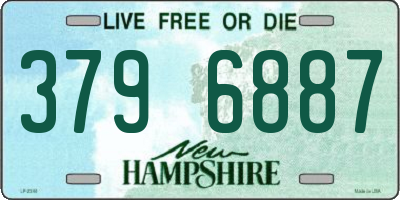 NH license plate 3796887