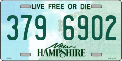 NH license plate 3796902