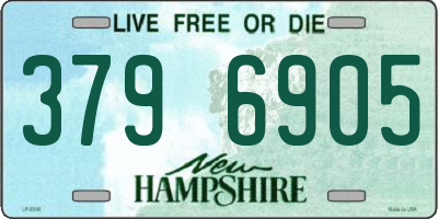 NH license plate 3796905