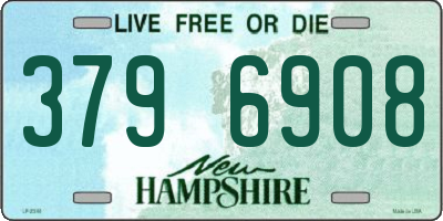 NH license plate 3796908