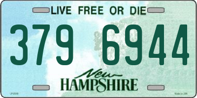 NH license plate 3796944