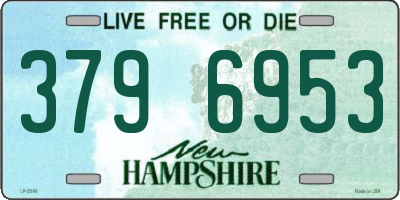 NH license plate 3796953