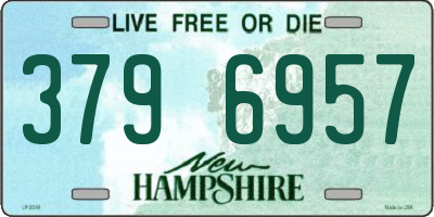 NH license plate 3796957