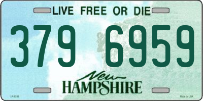 NH license plate 3796959