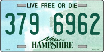 NH license plate 3796962