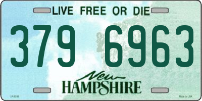 NH license plate 3796963
