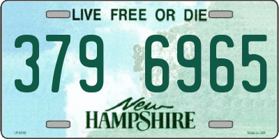 NH license plate 3796965