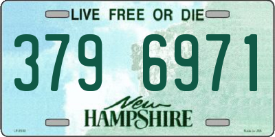 NH license plate 3796971