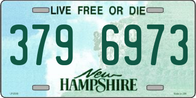 NH license plate 3796973