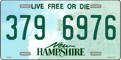 NH license plate 3796976