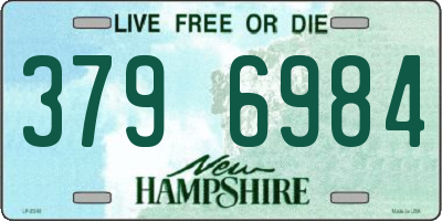 NH license plate 3796984