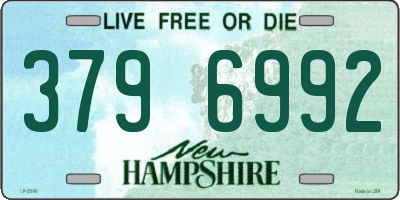 NH license plate 3796992