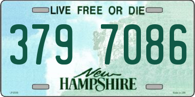 NH license plate 3797086