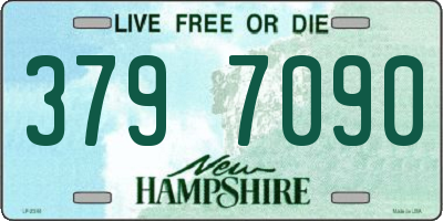 NH license plate 3797090