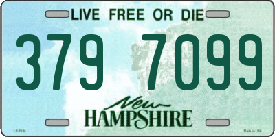 NH license plate 3797099
