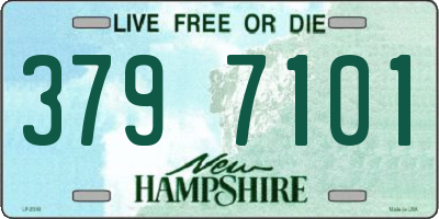 NH license plate 3797101