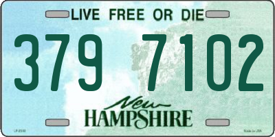 NH license plate 3797102