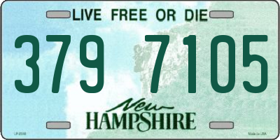 NH license plate 3797105