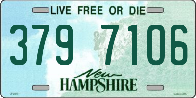 NH license plate 3797106
