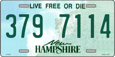NH license plate 3797114