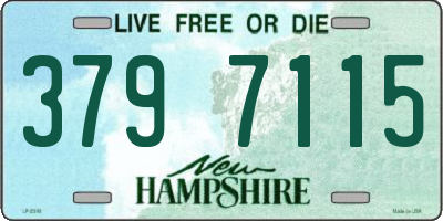 NH license plate 3797115