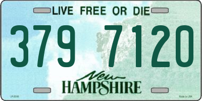 NH license plate 3797120