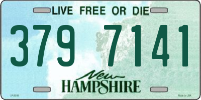 NH license plate 3797141