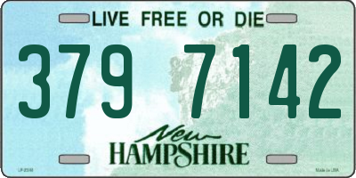 NH license plate 3797142