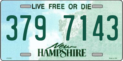 NH license plate 3797143
